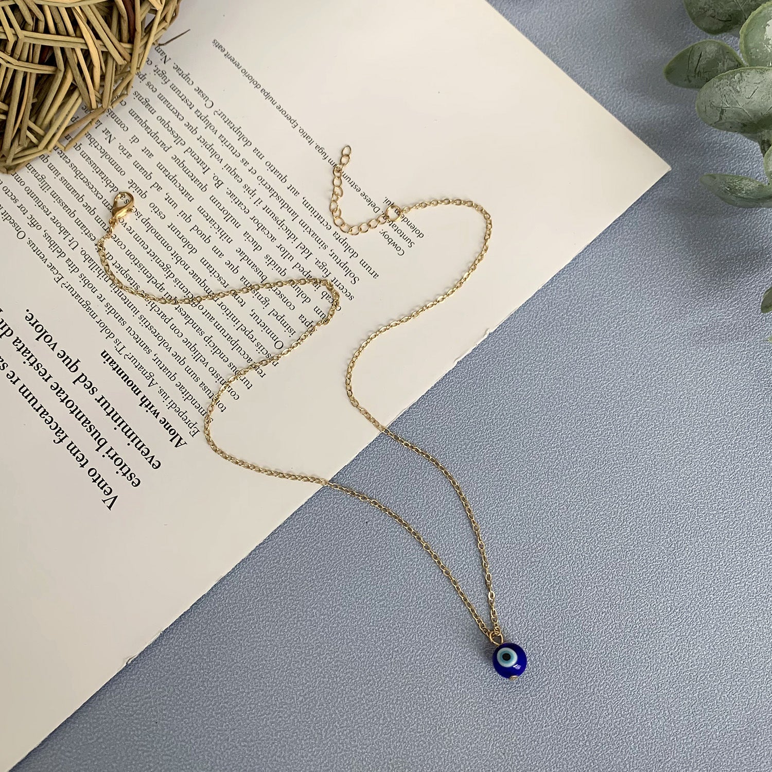 Wholesale Devil' s Eye Blue Necklace