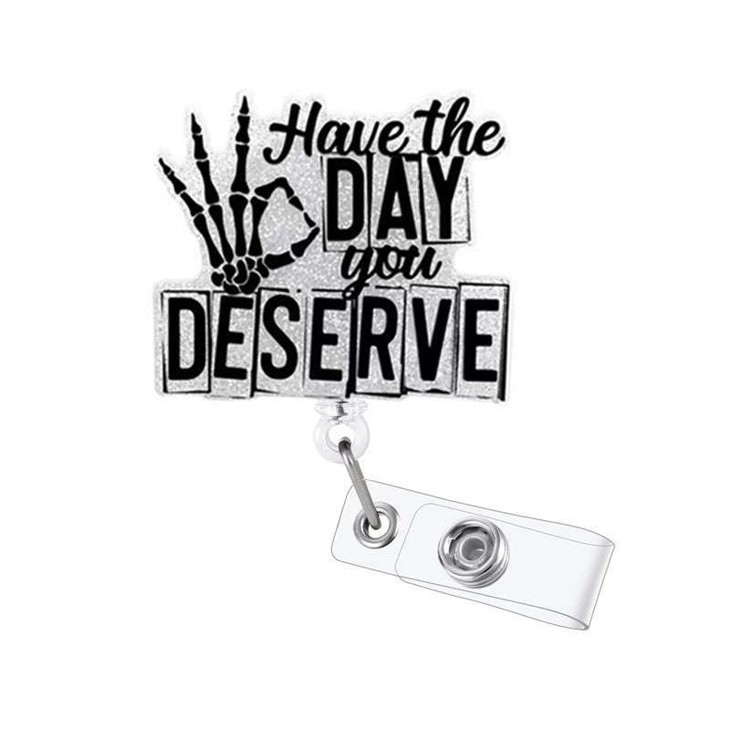 Wholesale  Skull Retractable Badge Reel Fashion Accessory for ID Badge Keychain Gift Boutique Resale