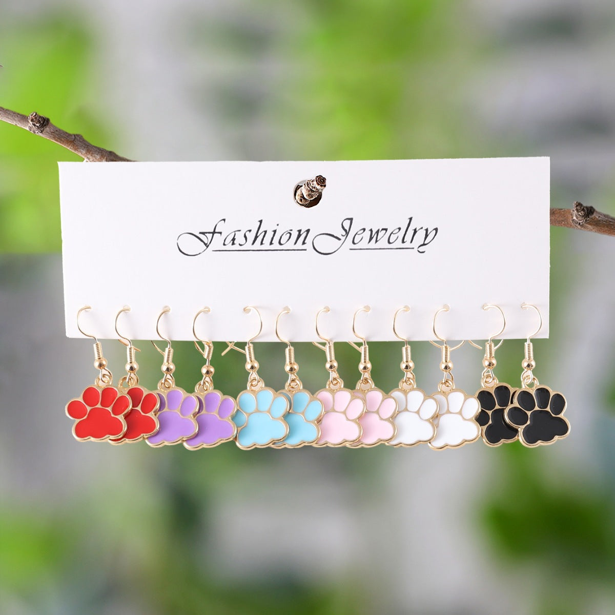 Wholesale Colorful Puppy Pet Series Earrings