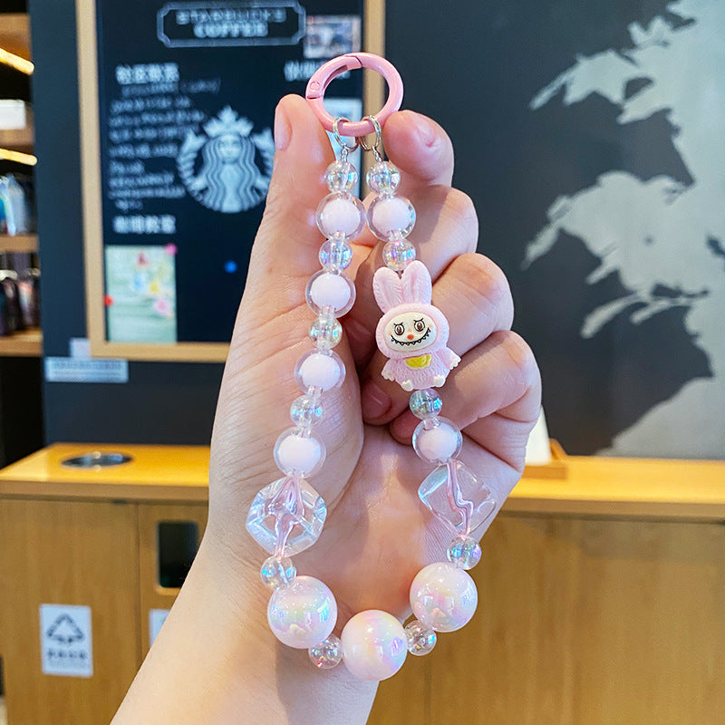 Wholesale Cute cartoon acrylic bead phone charm ACC VIP