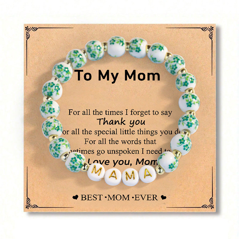 Wholesale Mother' s Day Colorful " MAMA"  Letter Bead Bracelet
