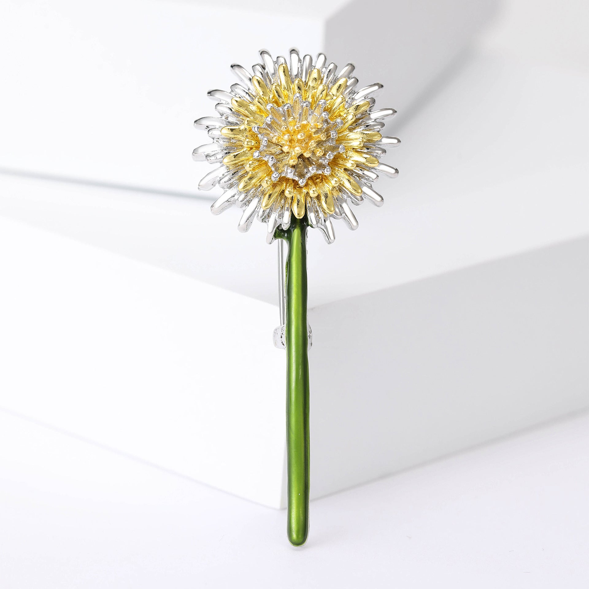 Wholesale Dandelion Brooch For Women Chic Alloy Flower Pin Casual Fashion Accessory Gift Idea For Boutique Resale