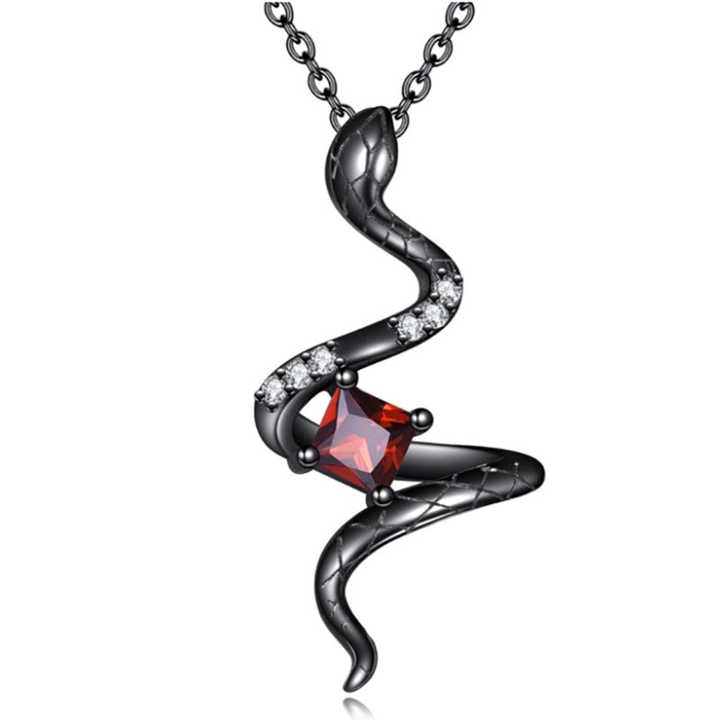 Wholesale Fashionable diamond snake necklace