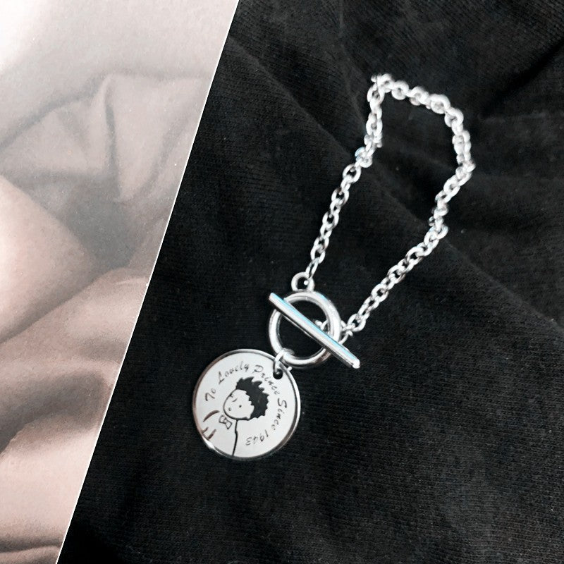 Wholesale Dark Double Layer Distressed Bracelet Layered Bracelet Set ACC-BT-Tongs002