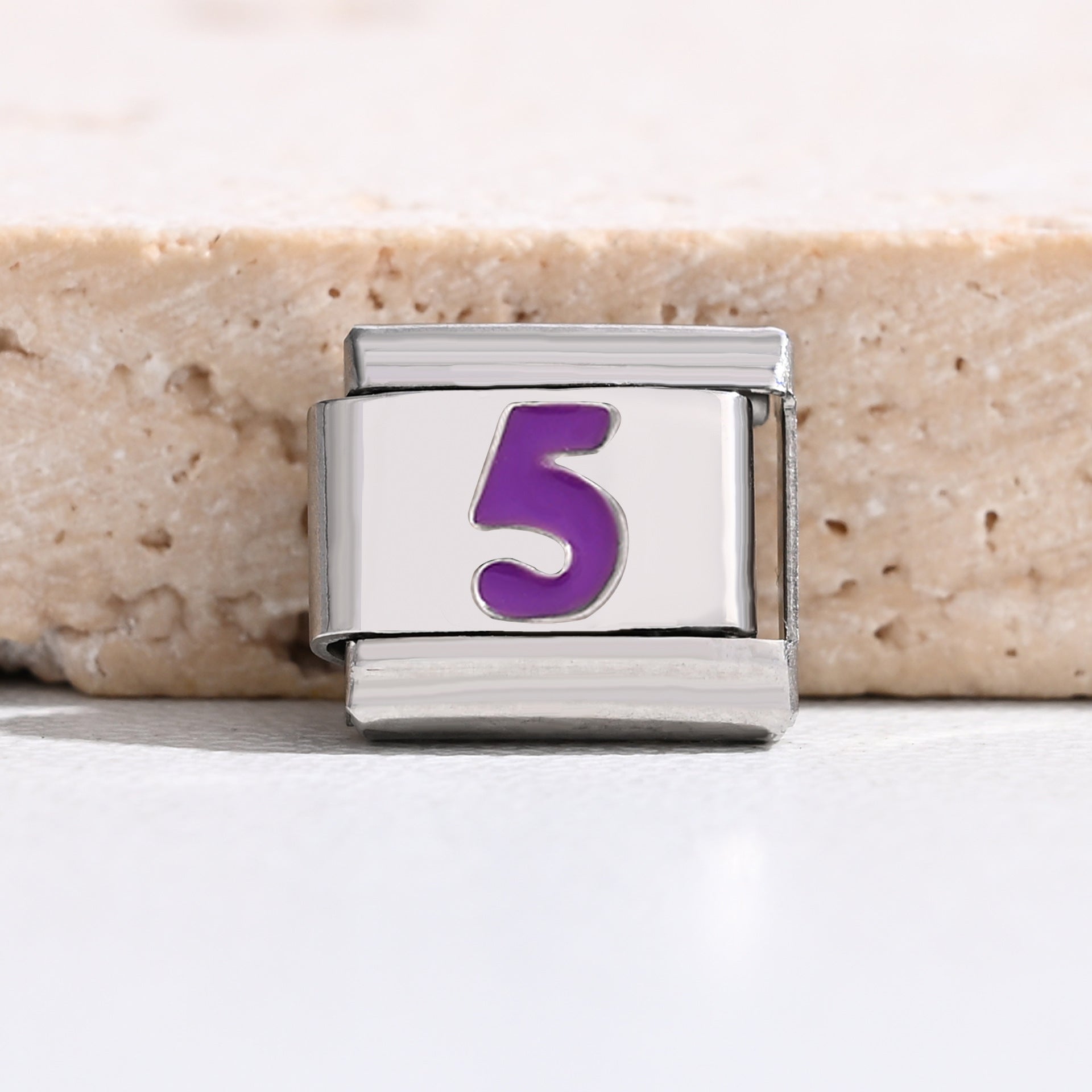 Wholesale 9mm Italian Charm Starter Bracelets DIY square Single Section Creative Stainless Steel Composable Bracelet