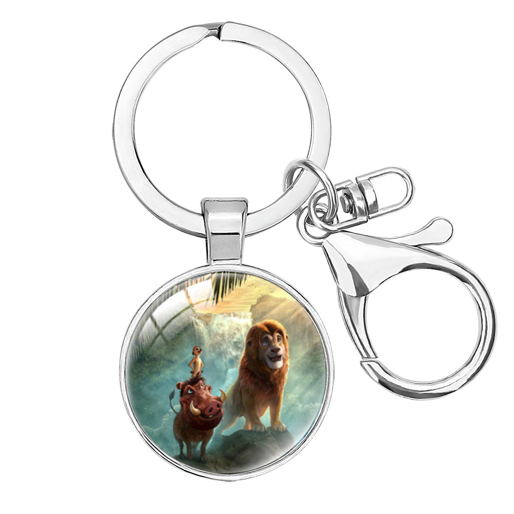 Wholesale Cartoon lion decoration keychain