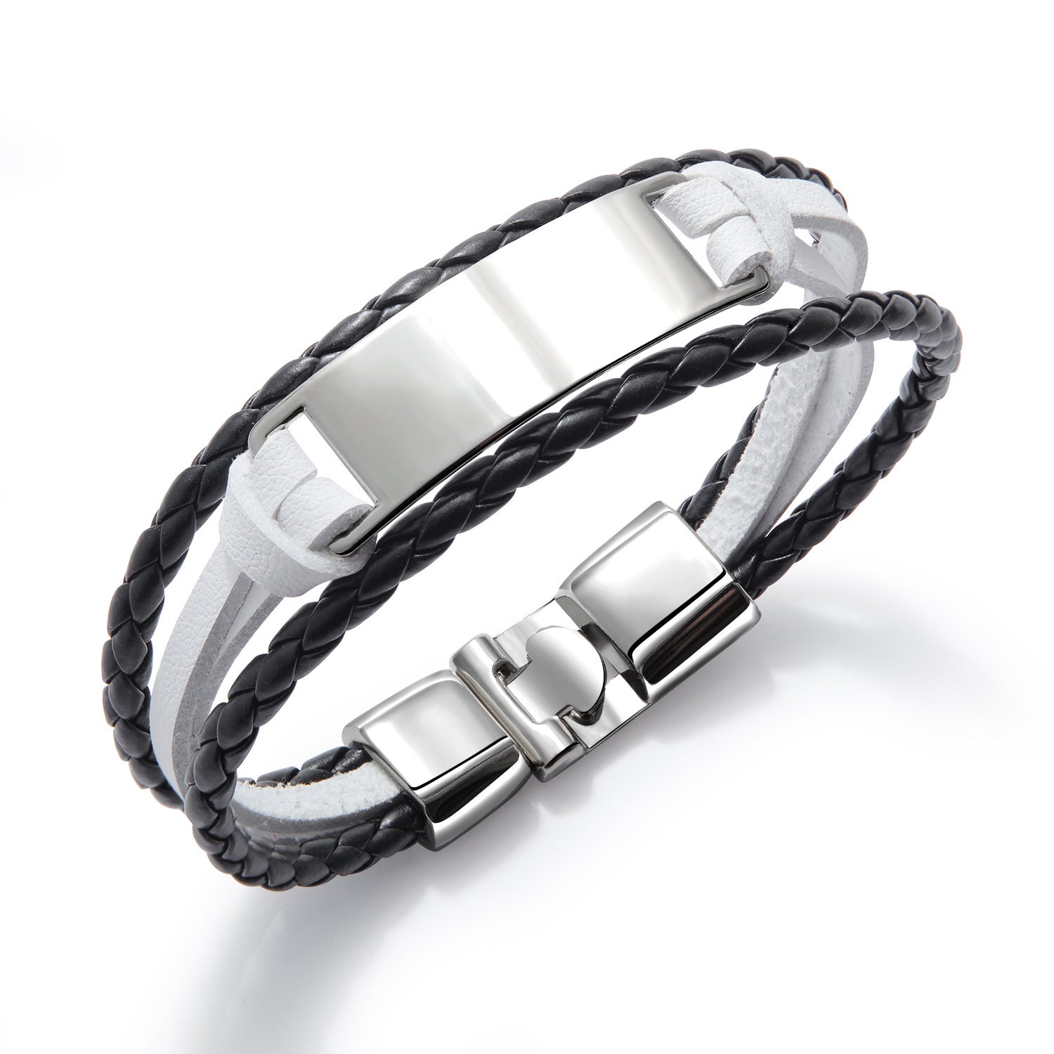 Wholesale  Men's Simple All-match Multi-layer Woven Bracelet