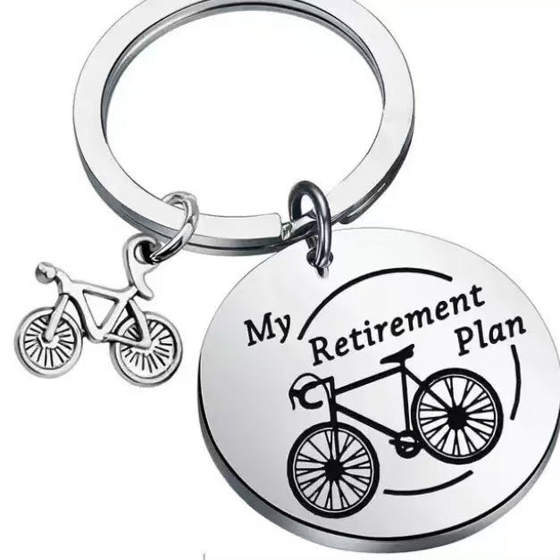 Wholesale Cartoon Theme Stainless Steel Keychain With Laser Engraving Stylish Key Ring Gift For Everyday Use