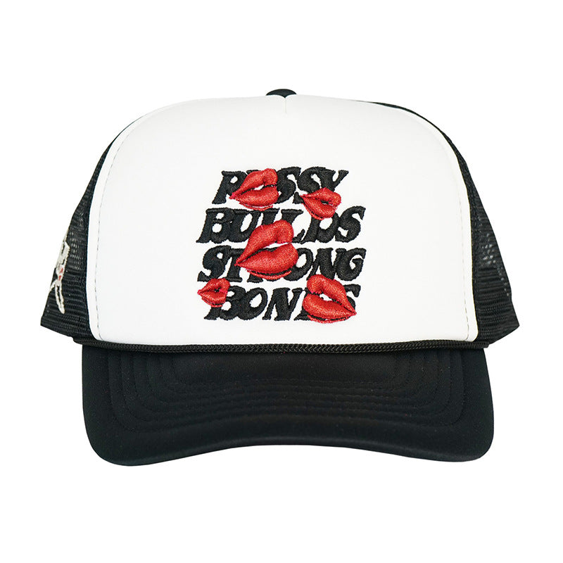 Wholesale Lips Hat Mesh Cap Letters Embroidery Baseball Cap ACC-HT-JiangSheng001
