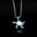 Wholesale Silver  ocean turtle oil drop luminous glowing shiny  cauliflower necklace