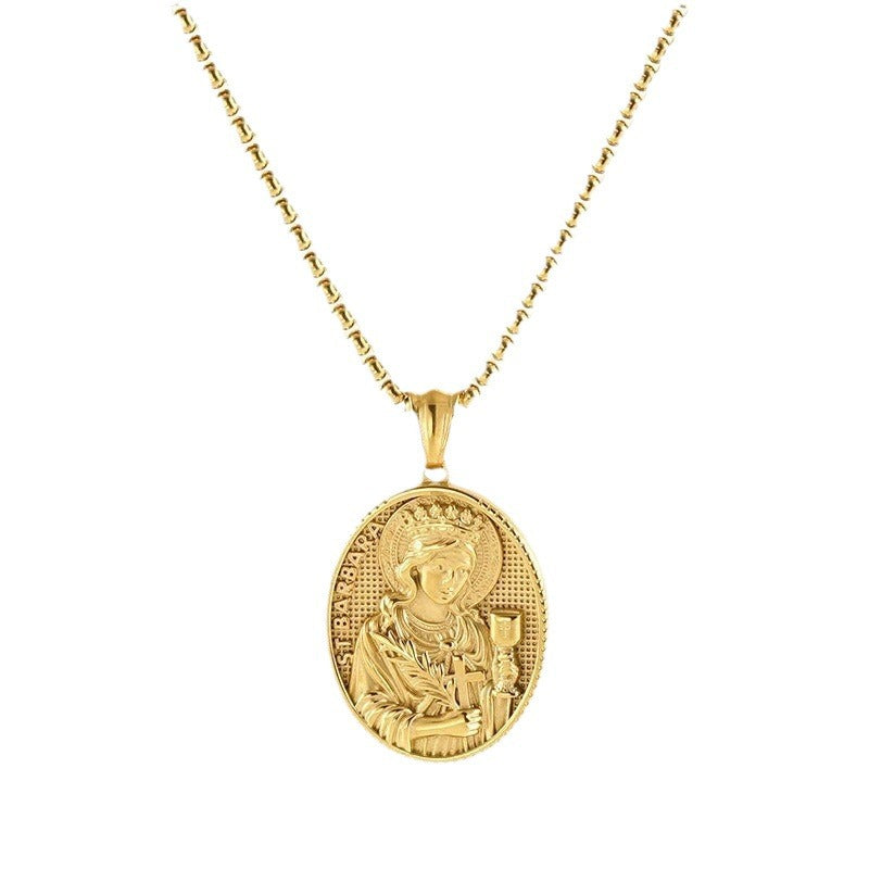 Wholesale  retro stainless steel necklace  cross pendant jewelry