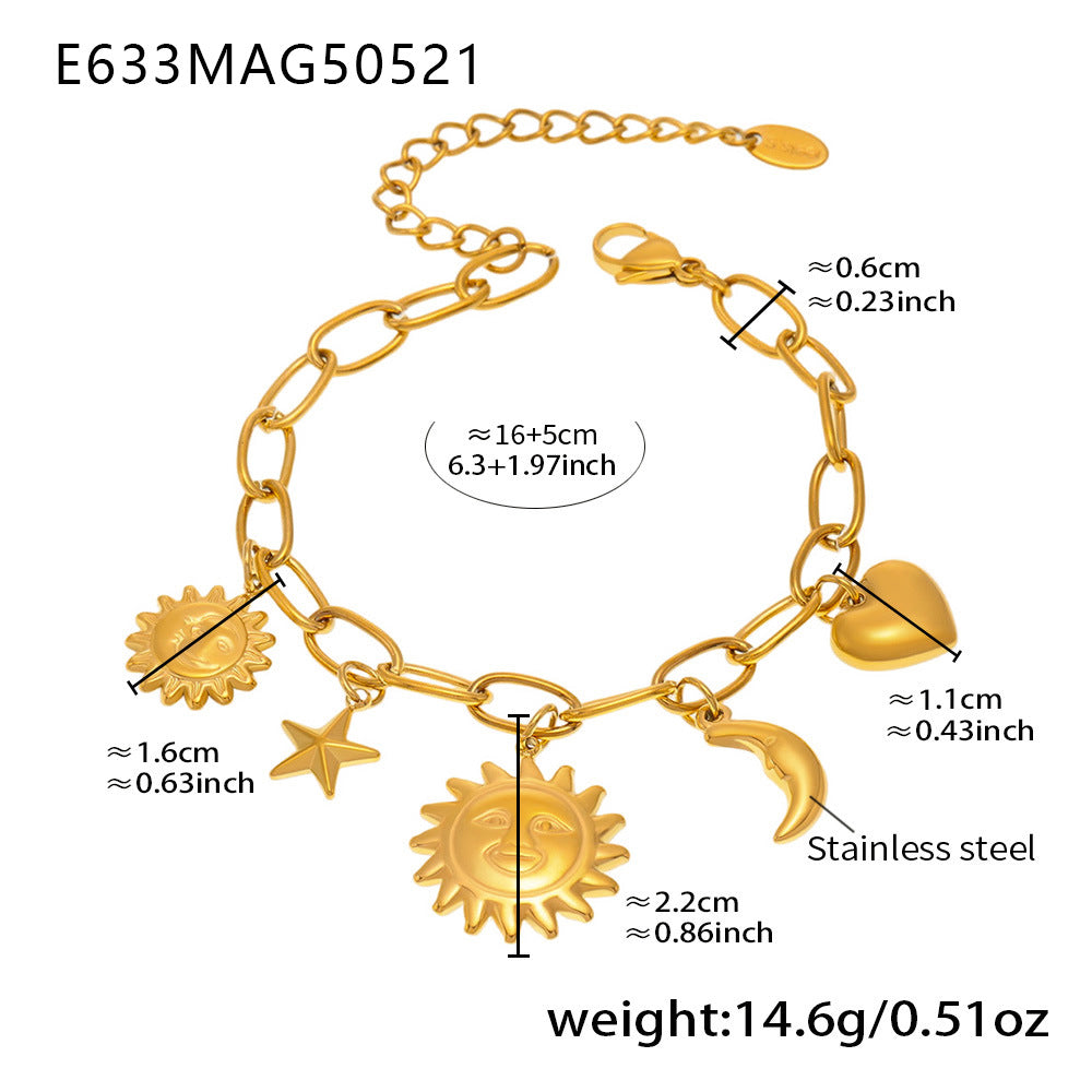 Wholesale Enigma Sun Goddess Moon Love Multi-Accessories DIY Bracelet