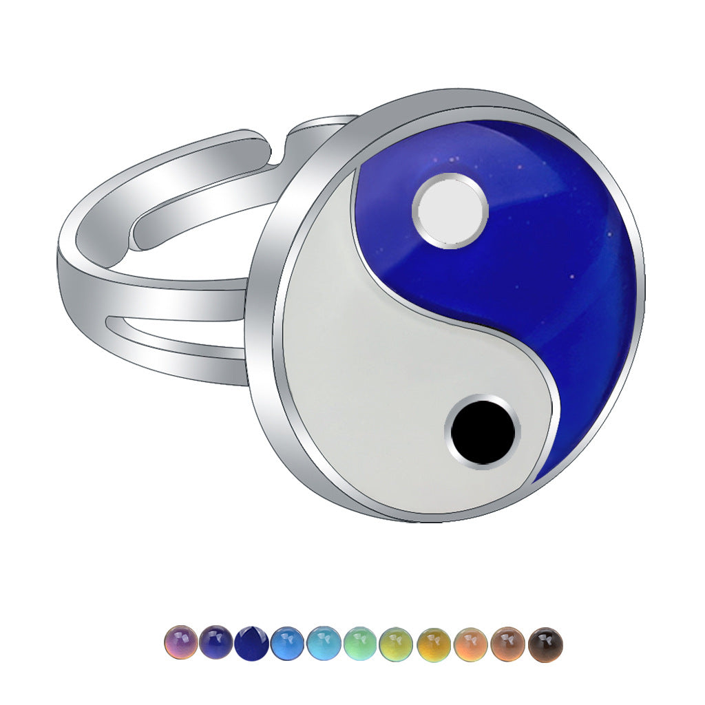 Wholesale Children's Princess Cartoon Cute Animal Temperature Sensitive Color Changing Ring ACC-RS-Hour001