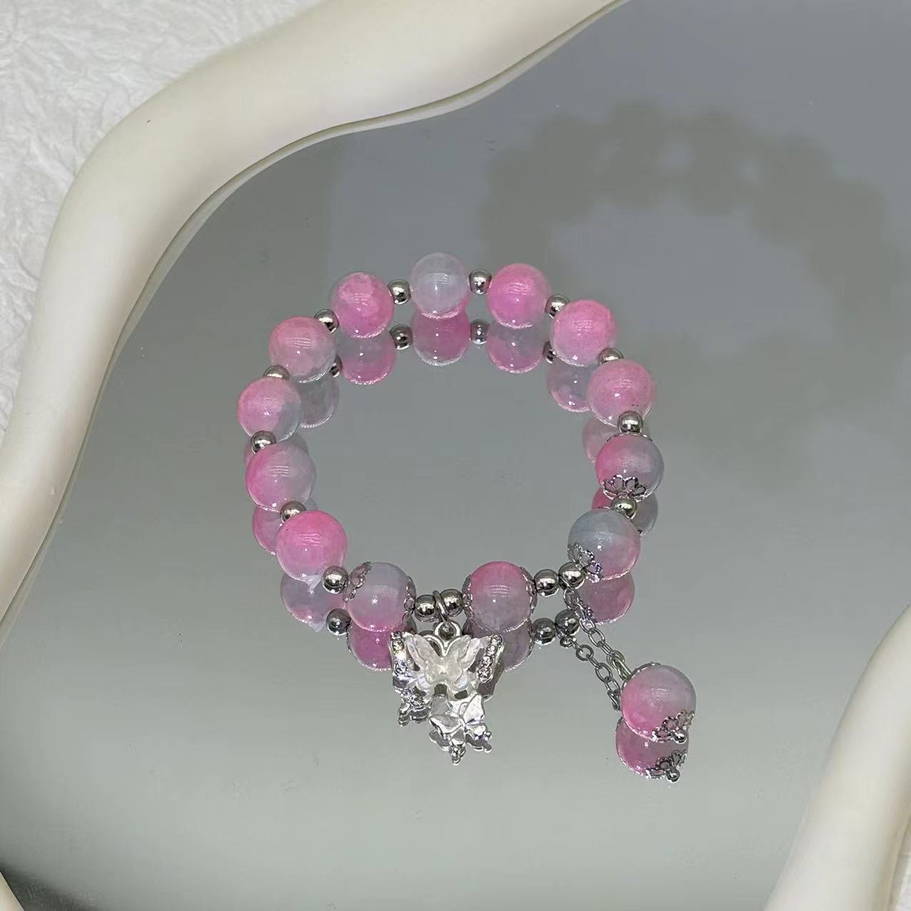 Wholesale Imitation Cat Eye Purple Lucky Bracelet Trendy Fashion Accessory