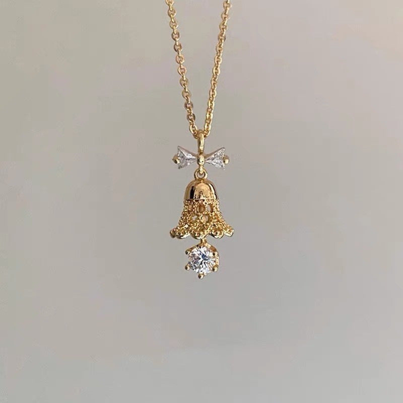 Wholesale Tourmaline  Necklace  Light Luxury Clavicle Chain