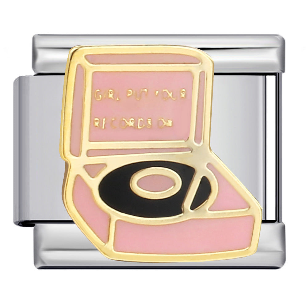 Wholesale Italian modularMusic Lover Series Stainless Steel Bracelet