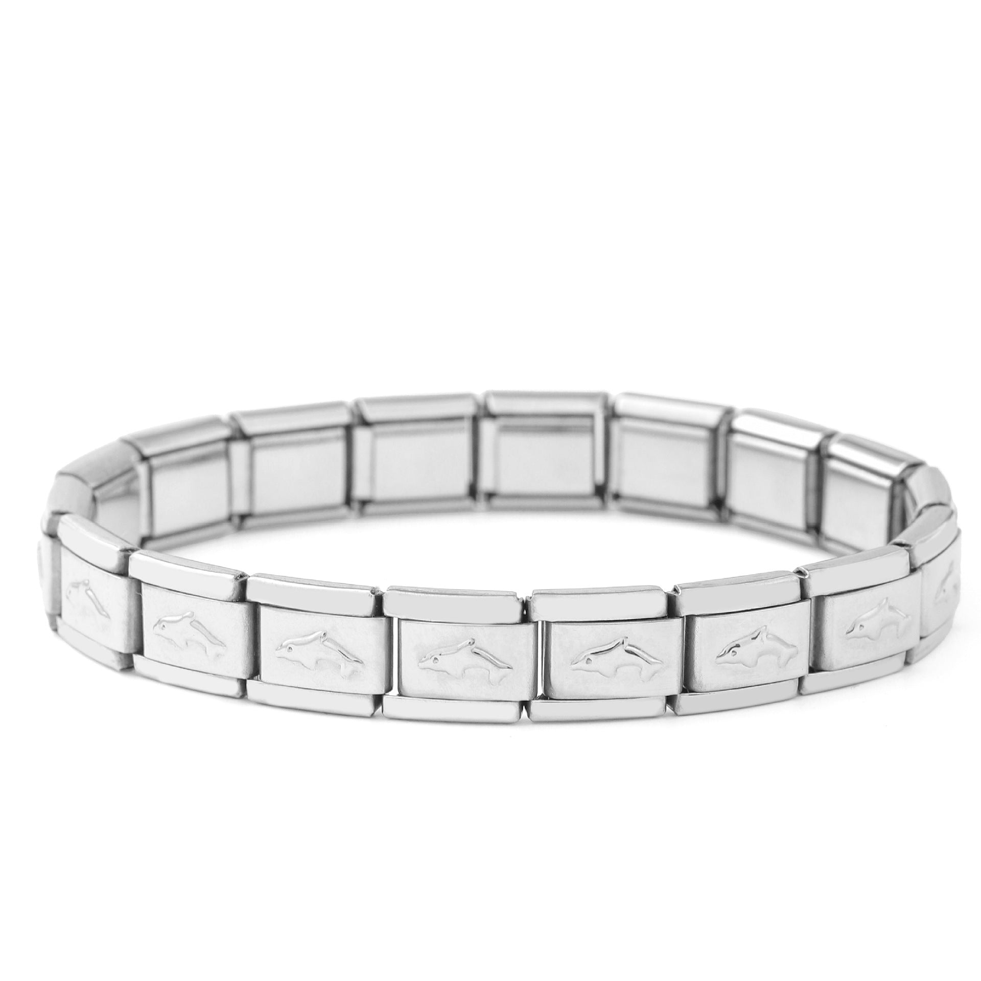 Wholesale 5pcs Italian Charm Bracelet 9mm DIY Spliced Removable Stainless Steel Cute Animal Composable Bracelet ACC-BT-XY035