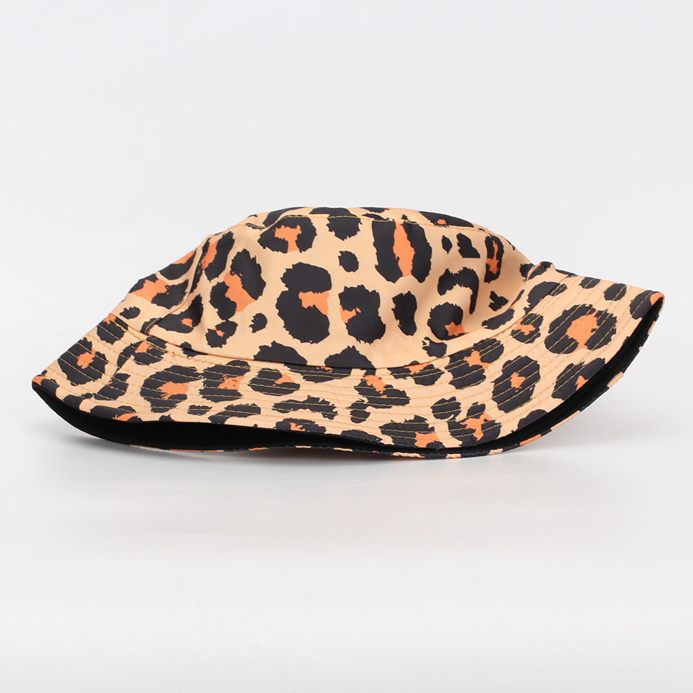Wholesale Leopard Print Men's and Women's Fisherman Hat Bucket Hat