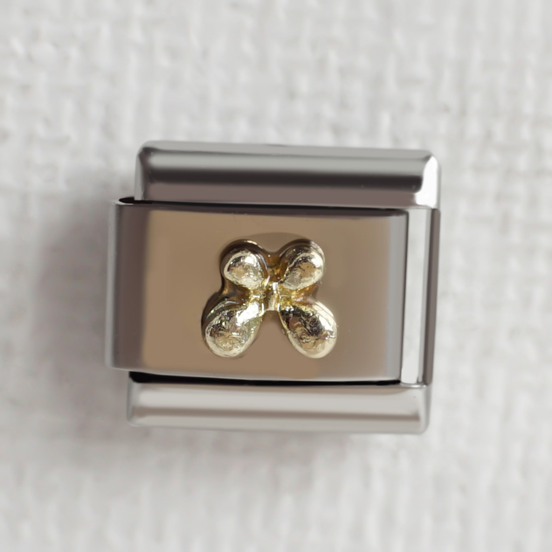 Wholesale 5pcs/ pack Makeup &  Accessories Enamel Italian Charms Single Section Creative Stainless Steel Composable Bracelet