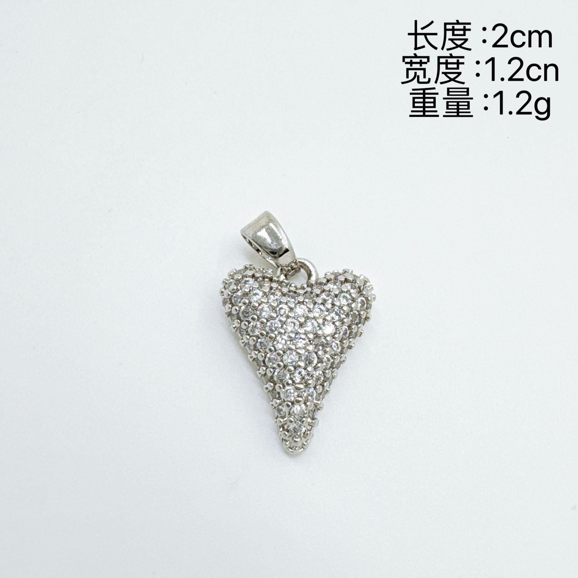 Wholesale Sweet Love Micro-Inlaid Zircon Pendant Necklace,  Gold Plated Copper,  Fashion Accessory