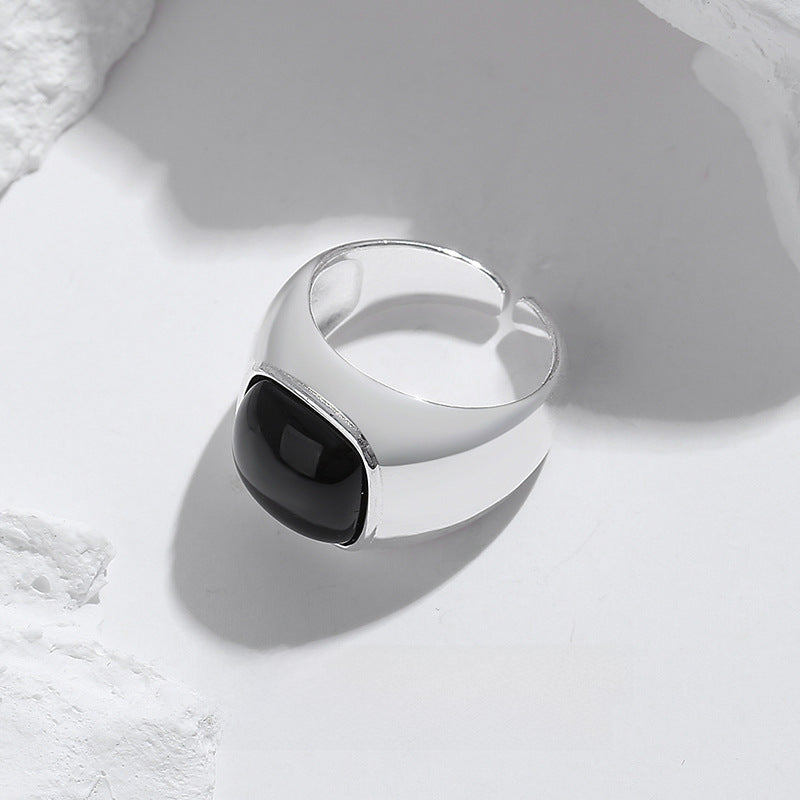 Wholesale S925 sterling silver tea crystal ring does not fade ring