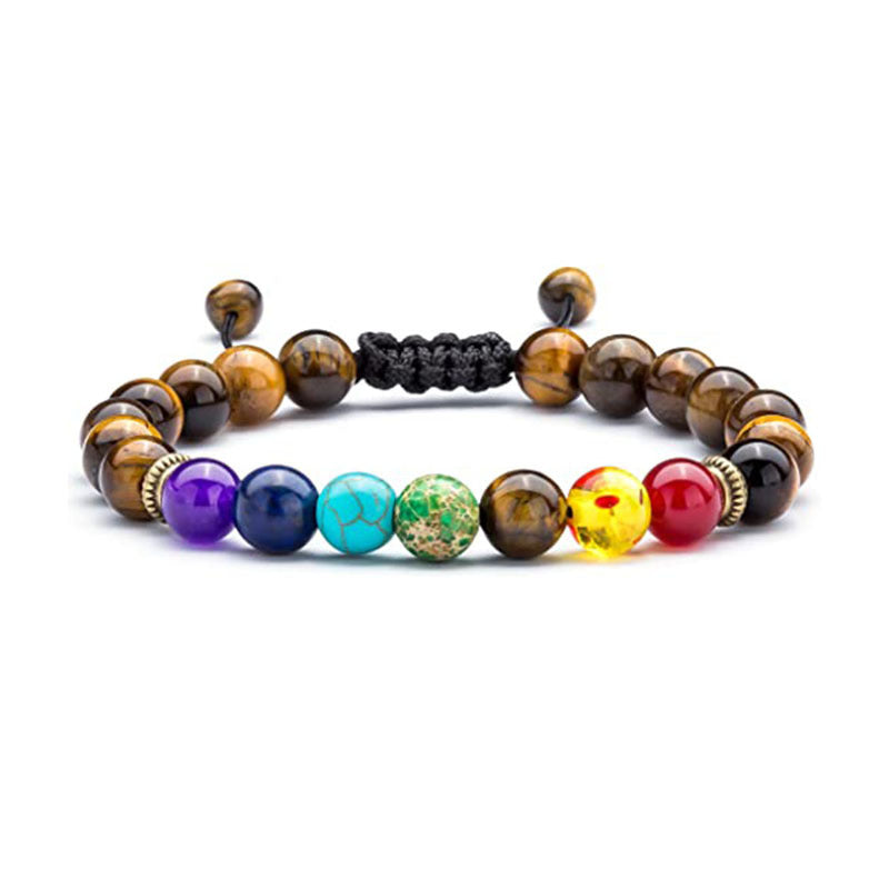 Wholesale  Colorful Volcanic Stone Turquoise Tiger Eye  Bracelet