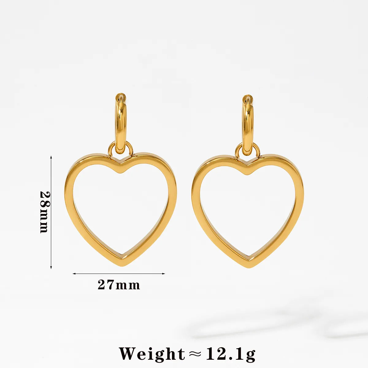Wholesale love necklace earrings stainless steel personality retro necklace