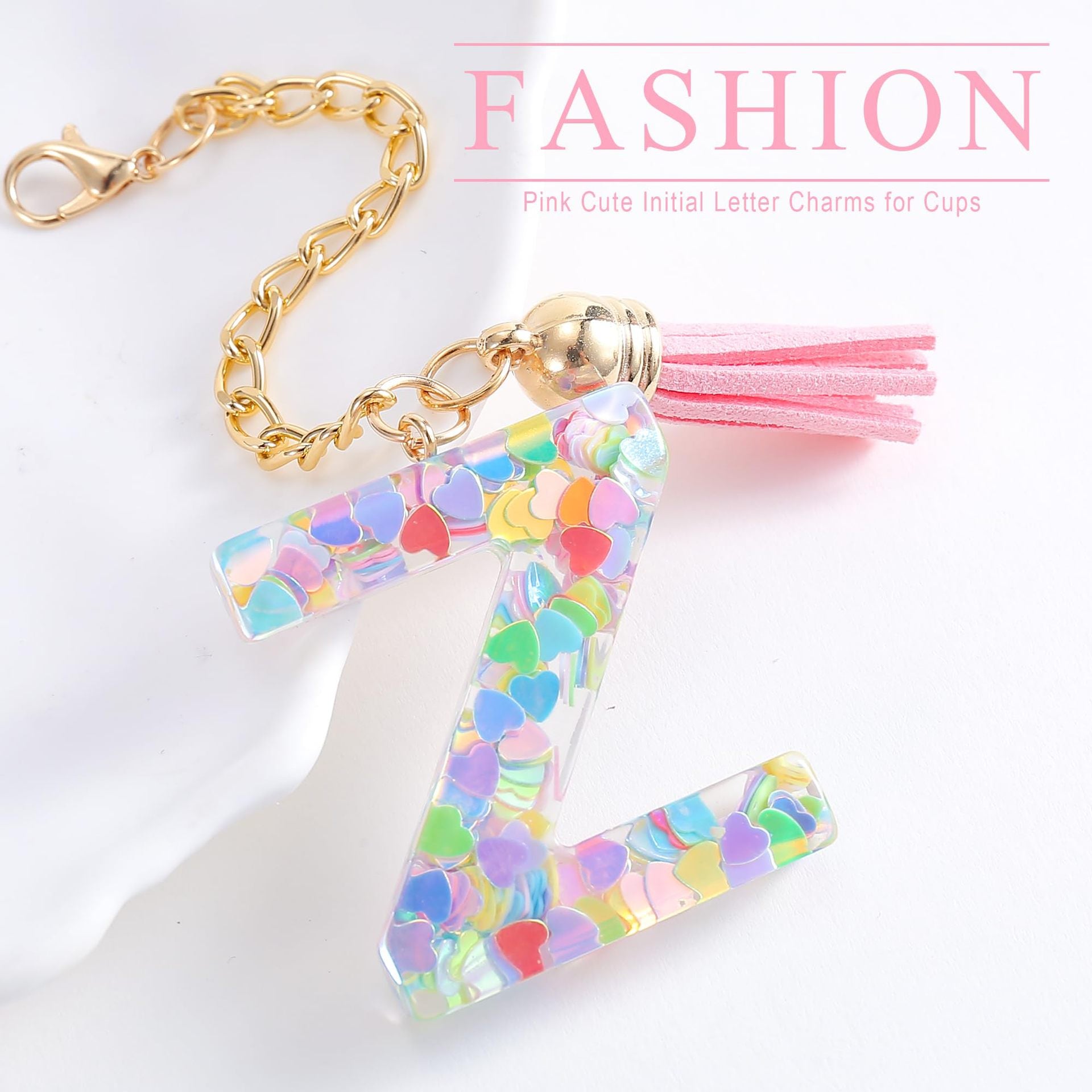 Wholesale Cartoon 26 Letters Resin Hanging Chain Cup Accessories Chain ACC-CA-Jiay001