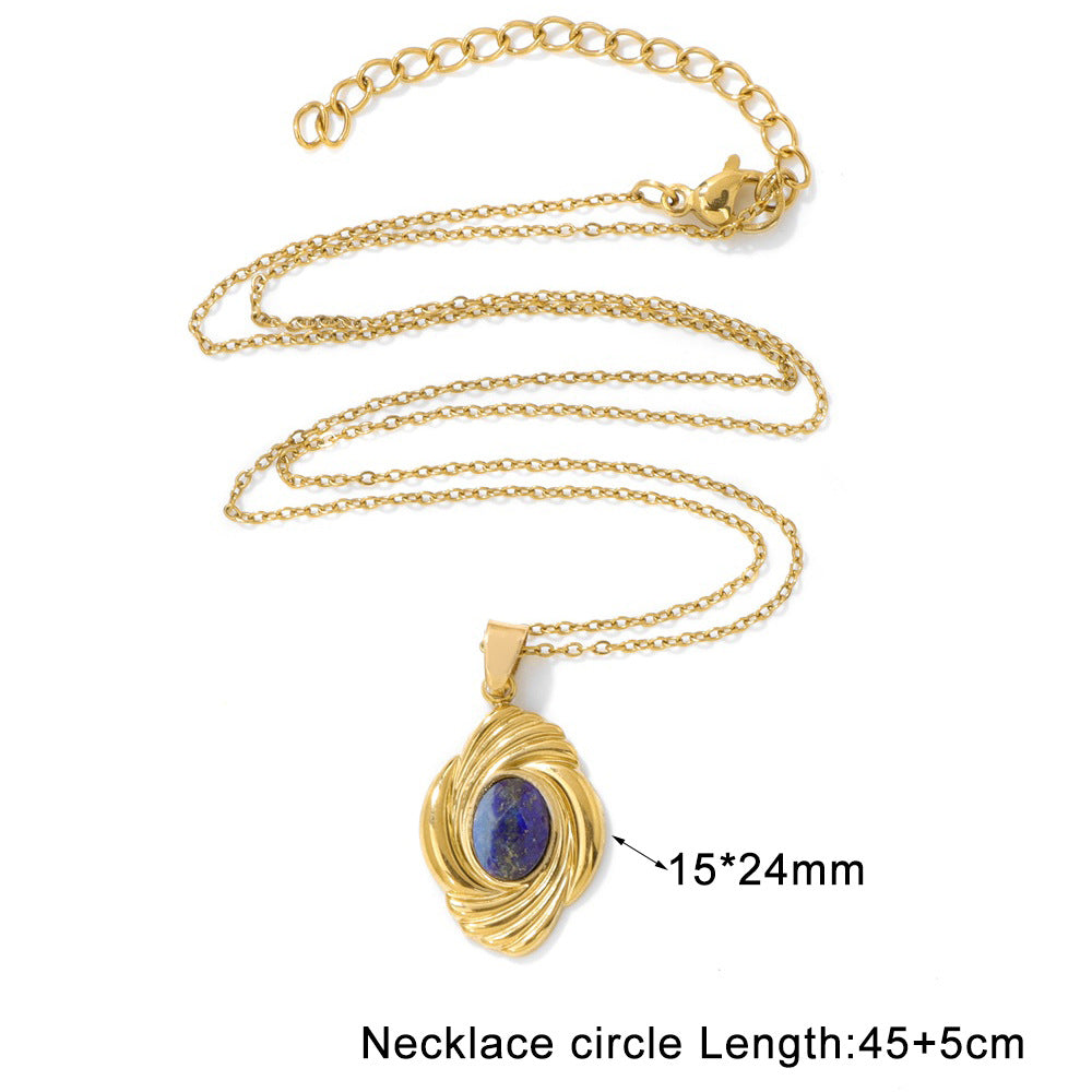 Wholesale Stainless Steel O-Shaped Chain Necklace Fashion Accessory for Women Boutique Resale