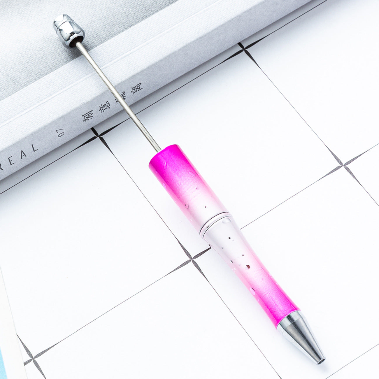 Wholesale diy starry sky beadable pen creative UV plating beadable pens