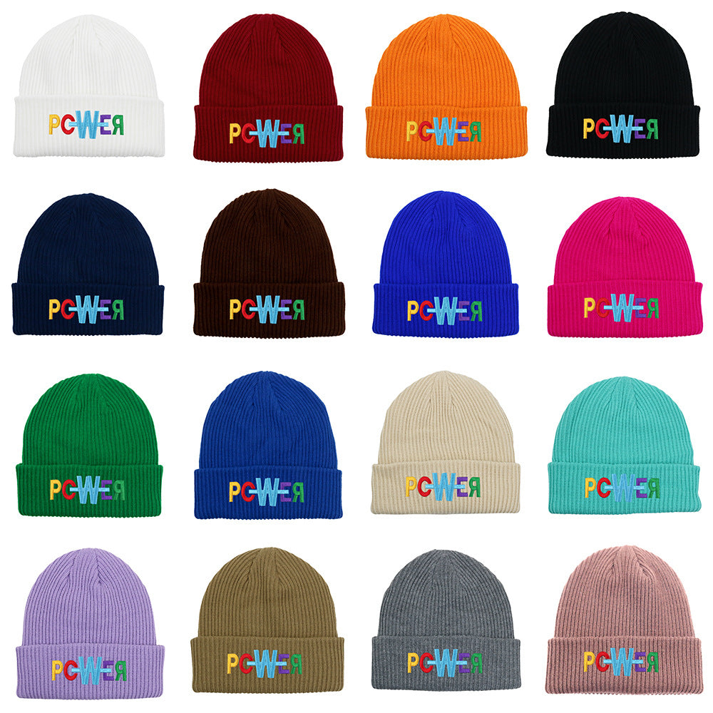 Wholesale embroidered letters wool beanie hat