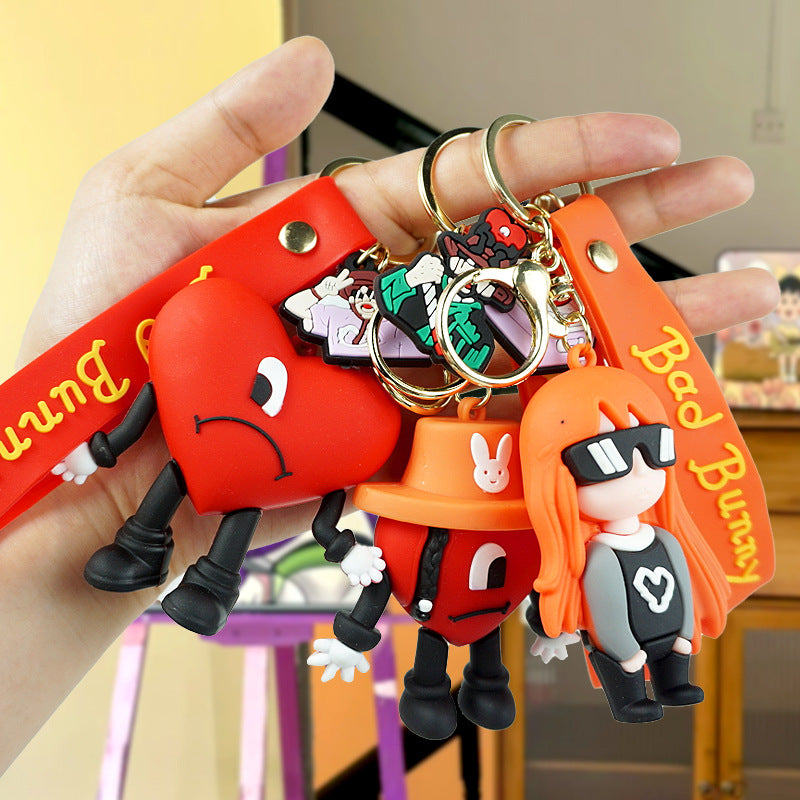 Wholesale Cartoon Cute PVC Love Doll Keychains ACC-KC-Yexiang003