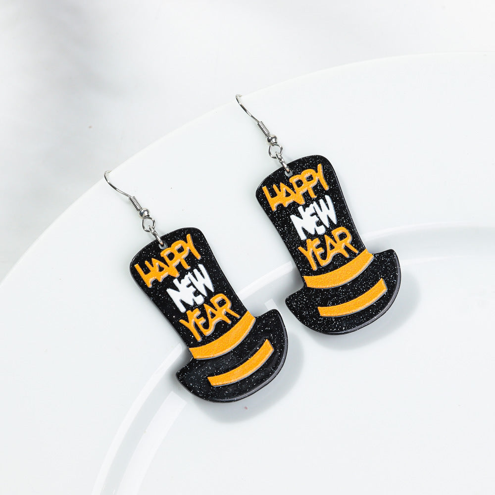 Wholesale Acrylic Alphabet Earrings - Party Fashion Accessory for Boutique Resale or Gift
