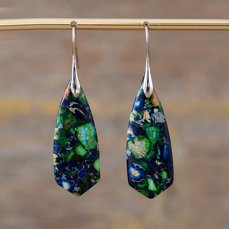 Wholesale Bohemian Imperial Stone Natural Stone Earrings ACC-ES-LZ007