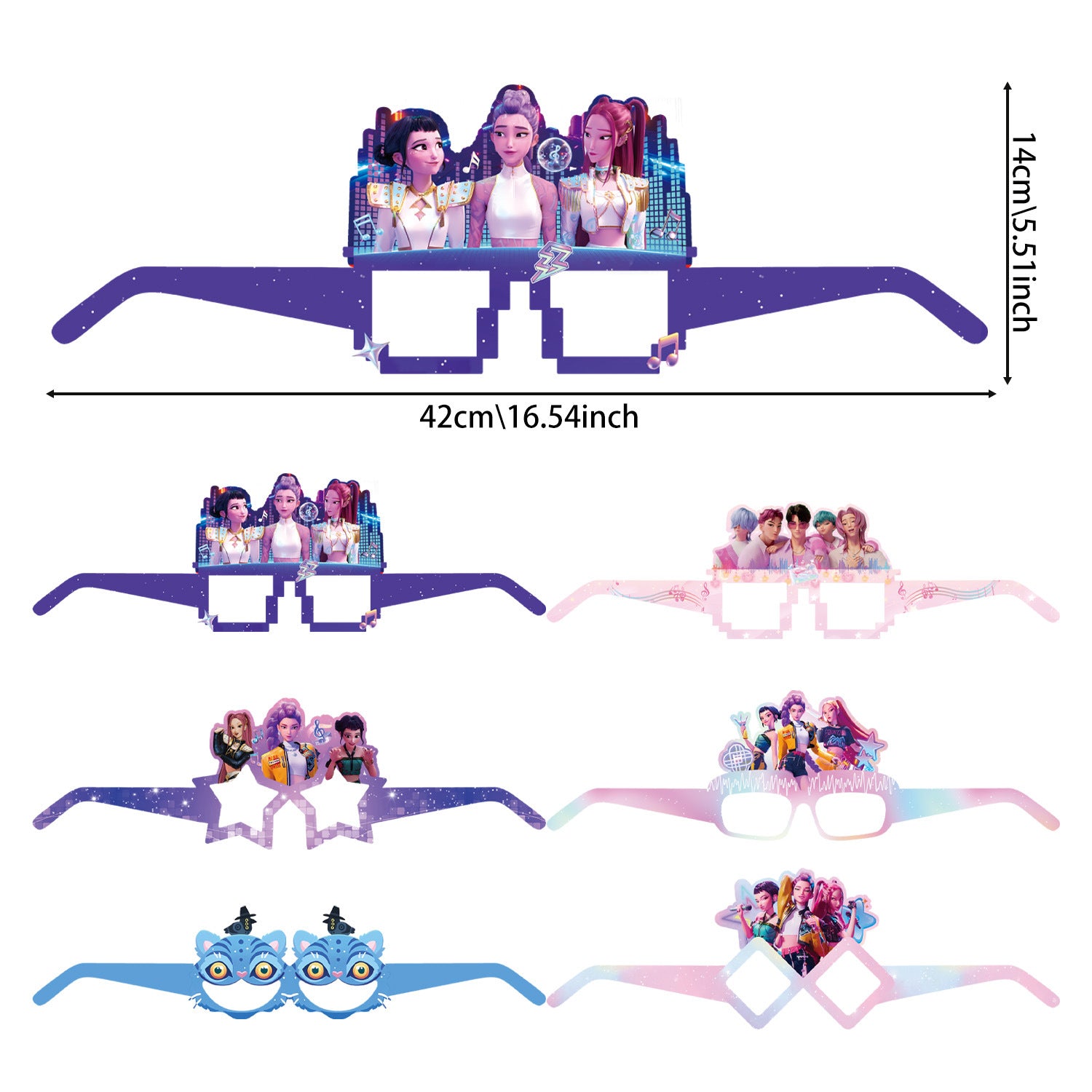 Wholesale KPOP  birthday party decoration tableware supplies atmosphere layout five-piece set kpop