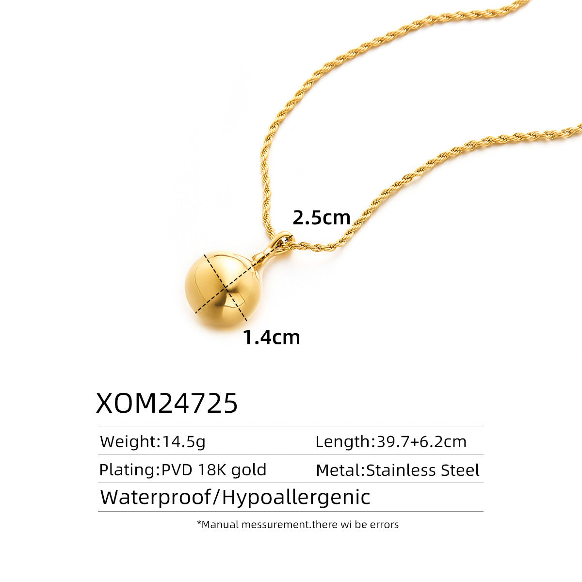 Wholesale Titanium steel non-fading high-end clavicle chain