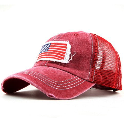 Wholesale American Flag Padded Embroidered Sports Baseball Cap