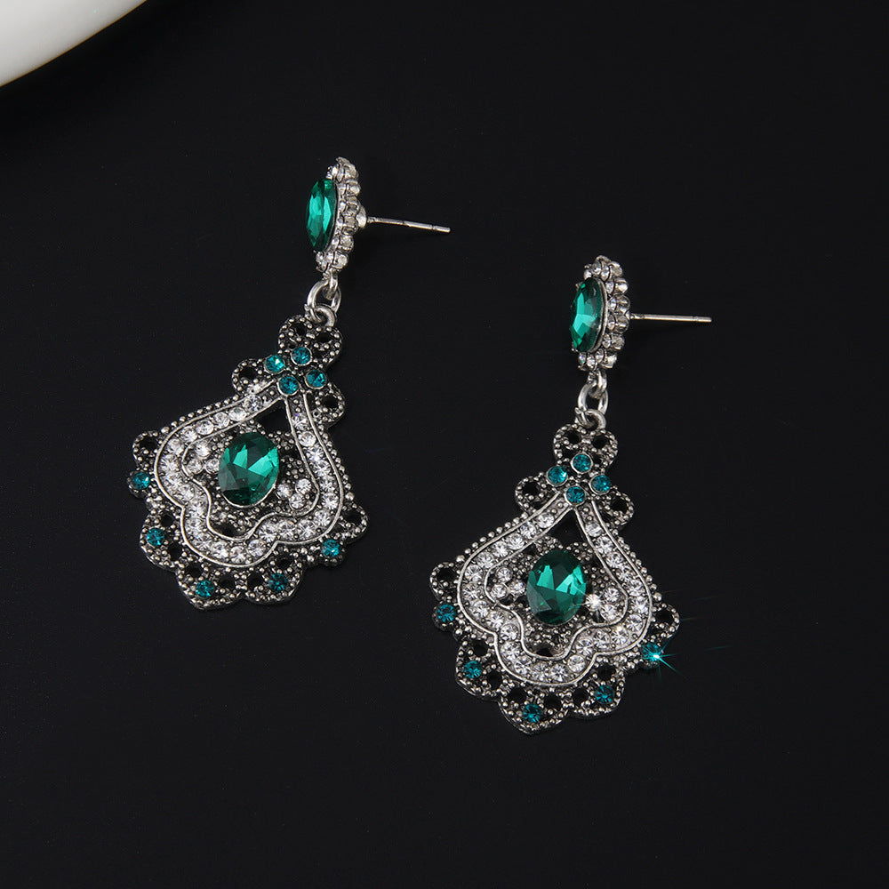 Wholesale European Retro Style Earrings - Diamond-Look Alloy for Party Wear and Gift