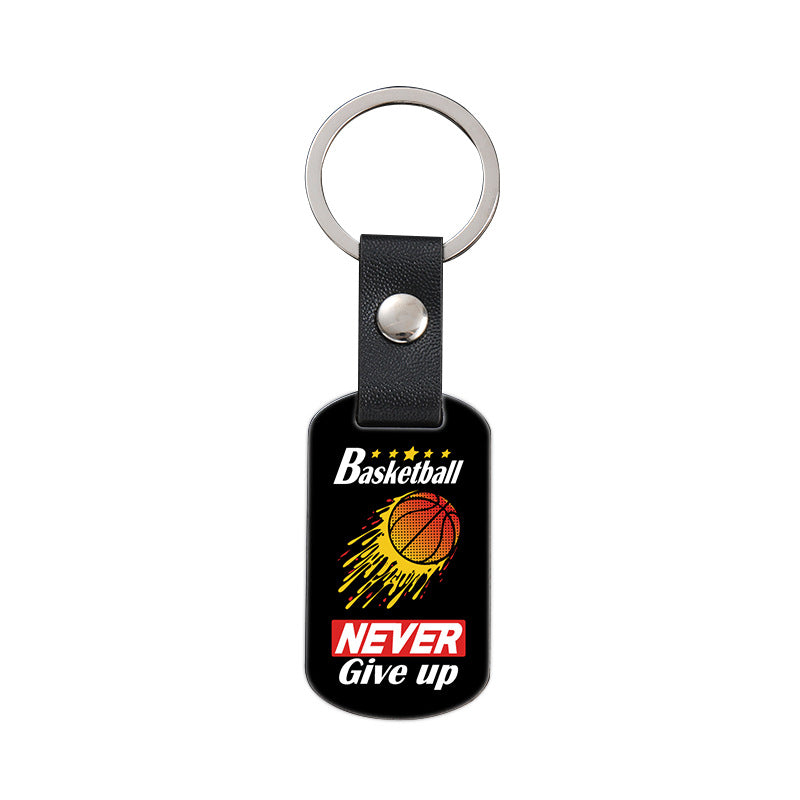 Wholesale Leather Buckle Basketball Metal Keychain ACC-KC-Ganggu038