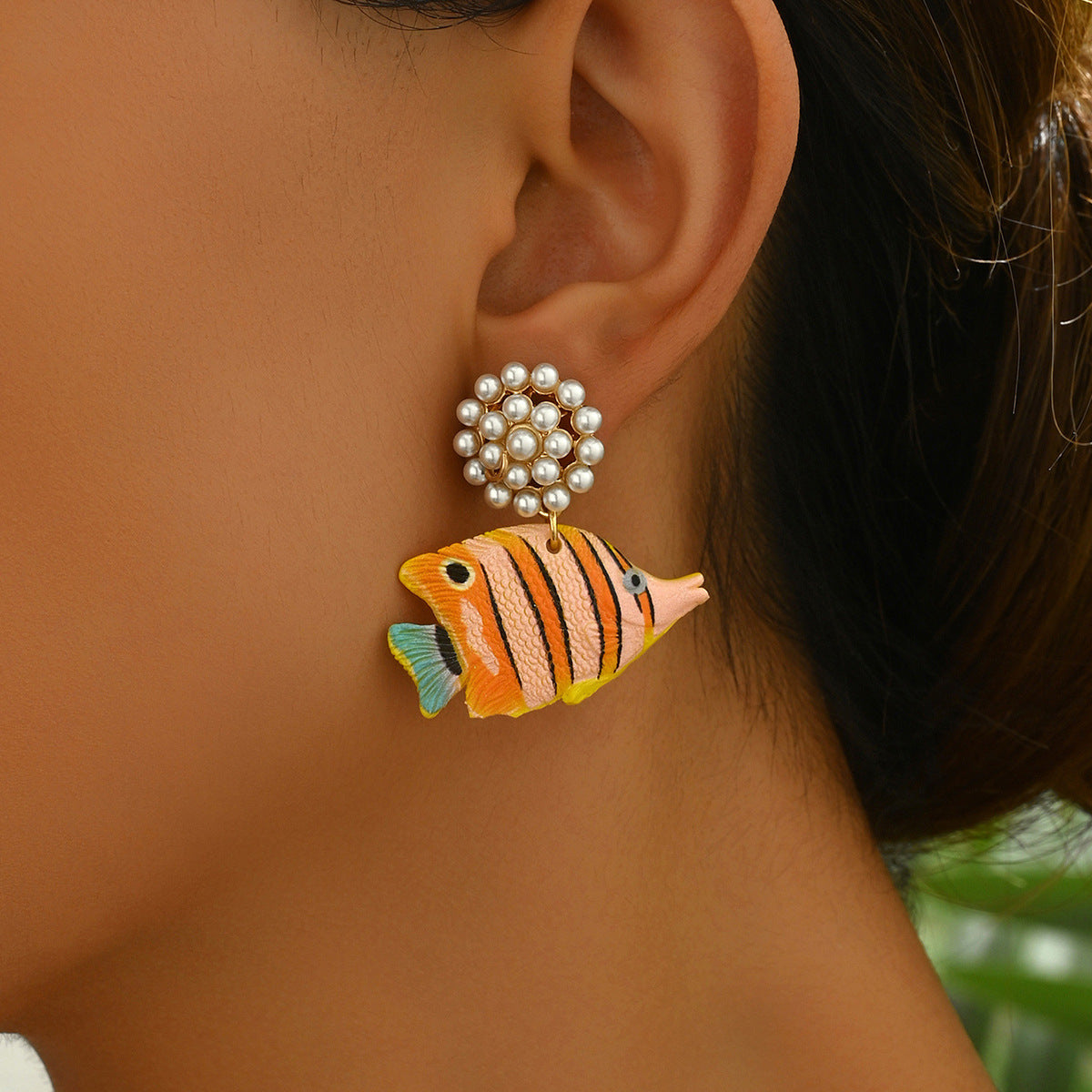 Wholesale  Retro Earrings Small Fish Earrings
