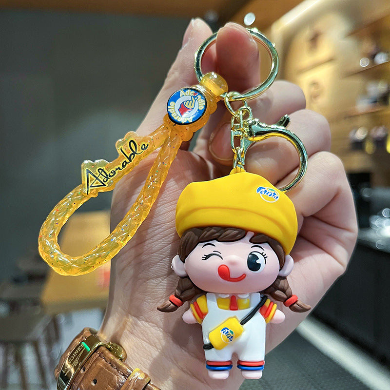Wholesale Cute cartoon silicone keychain