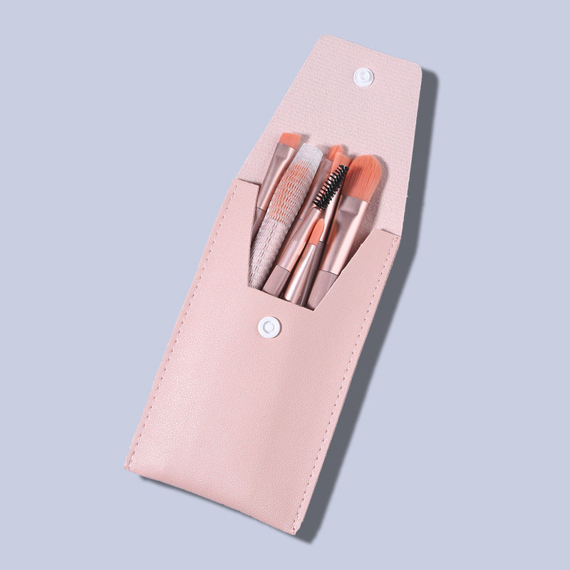 Wholesale Portable Mini Version 8-piece Macaron Color Makeup Brush Set ACC-MB-LLS008