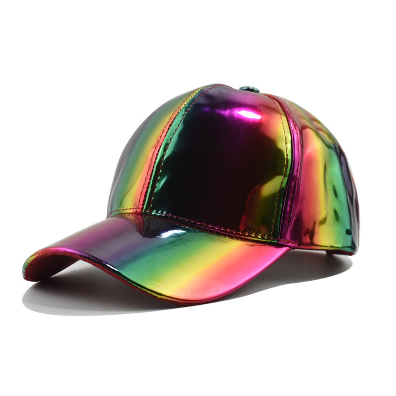 Wholesale PU leather colorful baseball cap