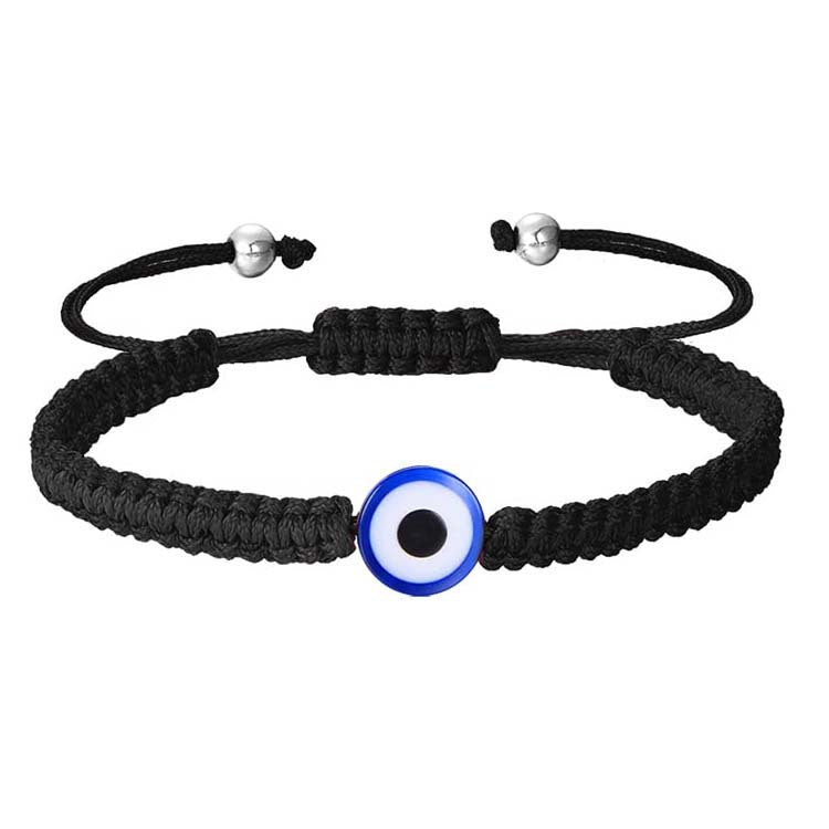 Wholesale   Evil Eye Braided Rope Bracelet