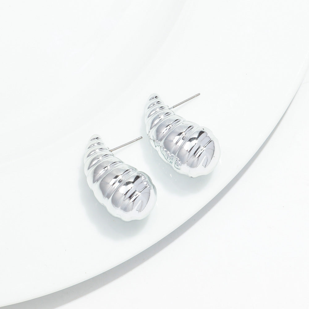 Wholesale Electroplated CCB Diamond Earrings