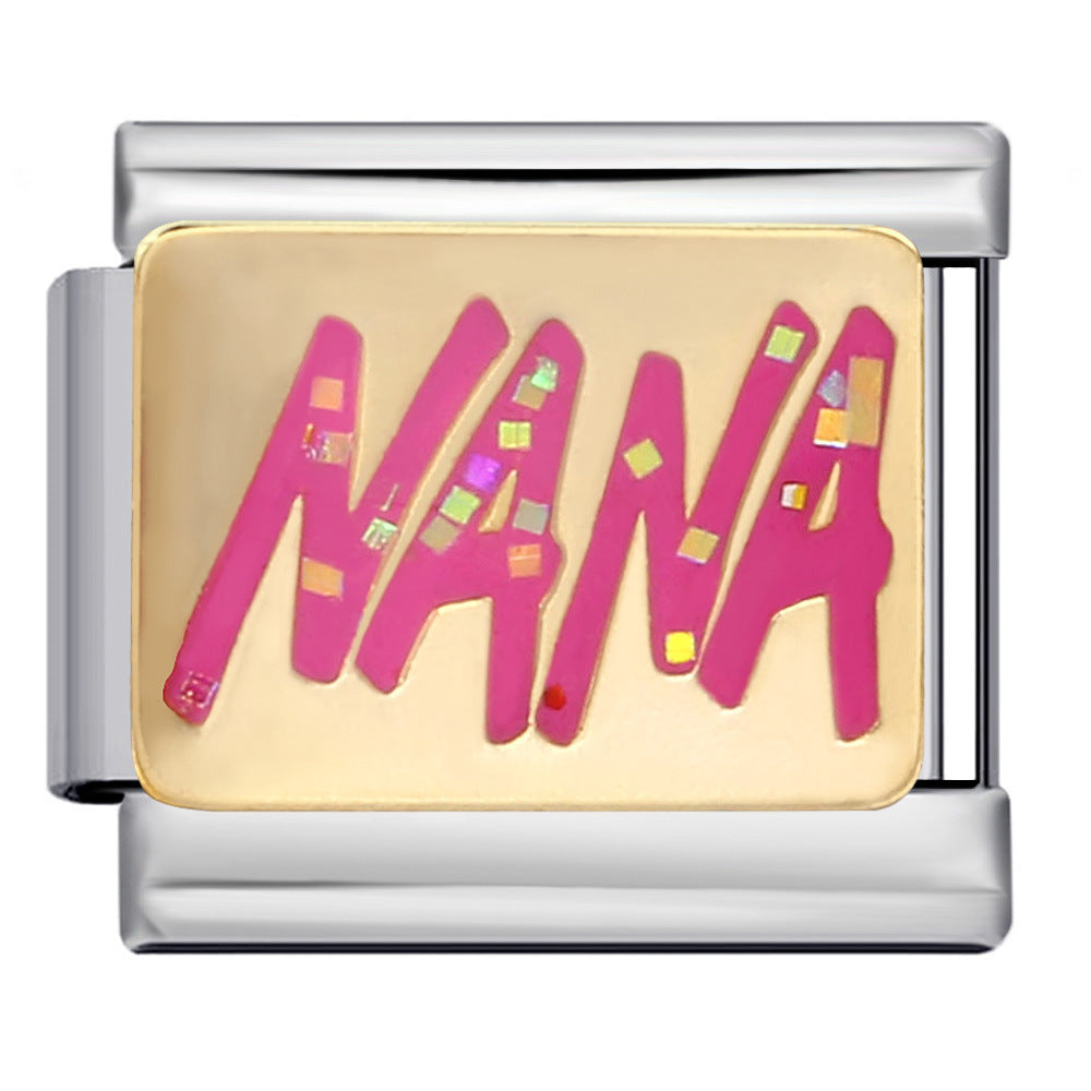 Wholesale Italian Charm Bracelet 9mm DIY Christmas-themed   Creative Stainless Steel Composable Bracelet