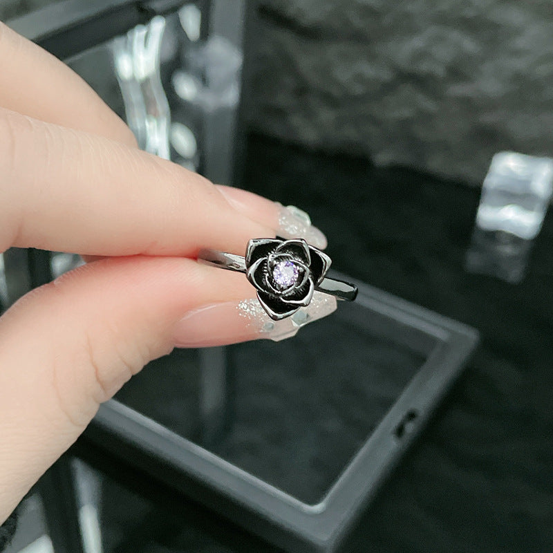 Wholesale  Rose Flower Opening Ring