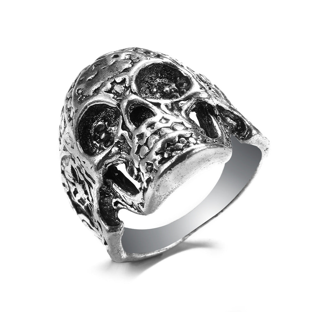 Wholesale Vintage cast distressed punk style ring