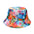 Wholesale  Tie-dye Fisherman Hat Children's Outdoor Sunscreen Double-sided Basin Hat Bucket Hat