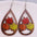Wholesale Thanksgiving wooden earrings pumpkin turkey car water drop pendant earrings